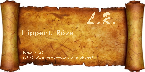Lippert Róza névjegykártya